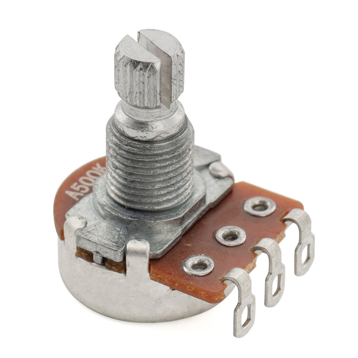 Alpha 500K Mini Pot Metric Split Short Shaft 6.5mm Audio Taper Potentiometer for Electric Guitar Bass