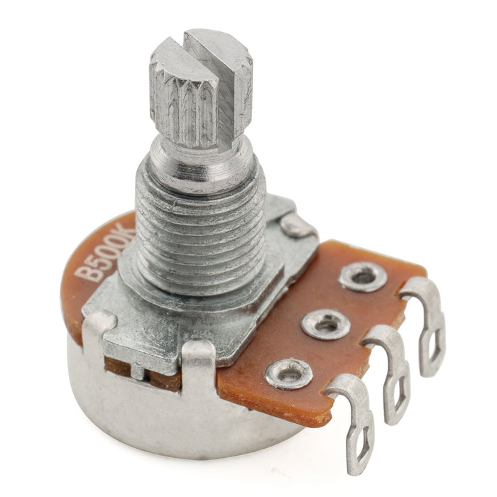 Alpha 500K Mini Pot Metric Split Short Shaft 6.5mm Audio Taper Potentiometer for Electric Guitar Bass