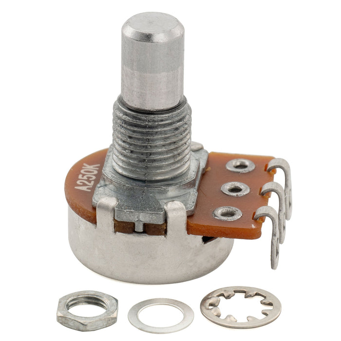 Alpha 250K Mini Pot Metric Solid Short Shaft 6.5mm Audio Taper Potentiometer for Electric Guitar Bass