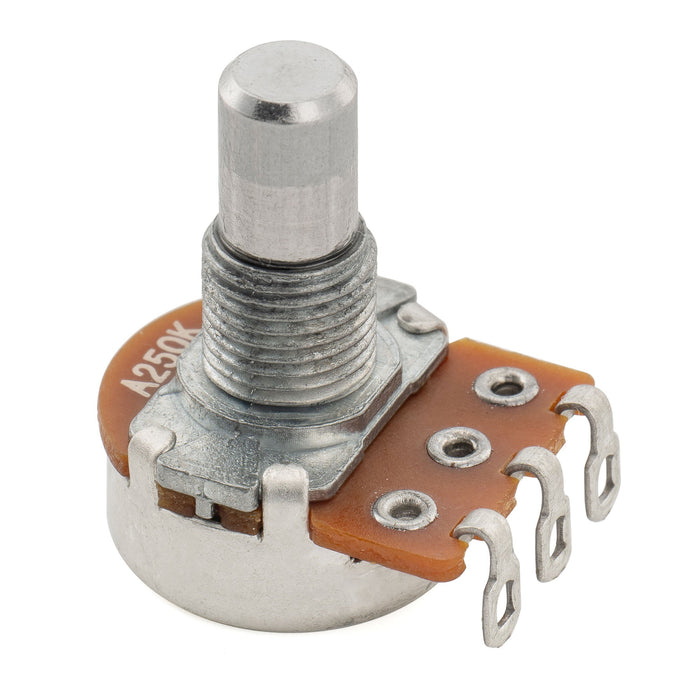 Alpha 250K Mini Pot Metric Solid Short Shaft 6.5mm Audio Taper Potentiometer for Electric Guitar Bass
