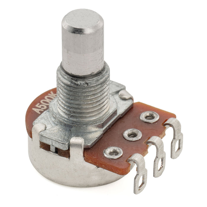 Alpha 500K Mini Pot Metric Solid Short Shaft 6.5mm Audio Taper Potentiometer for Electric Guitar Bass
