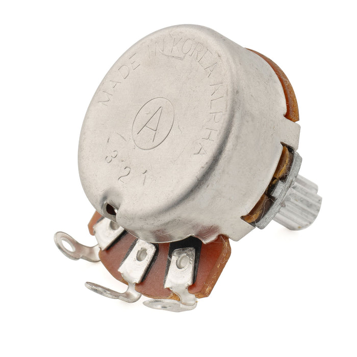 Alpha 250K Pot Metric Split Short Shaft 6.5mm Audio Taper Potentiometer for Electric Guitar Bass