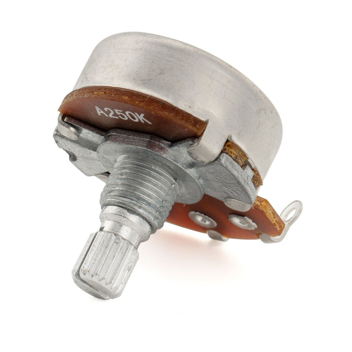 Alpha 250K Pot Metric Split Short Shaft 6.5mm Audio Taper Potentiometer for Electric Guitar Bass