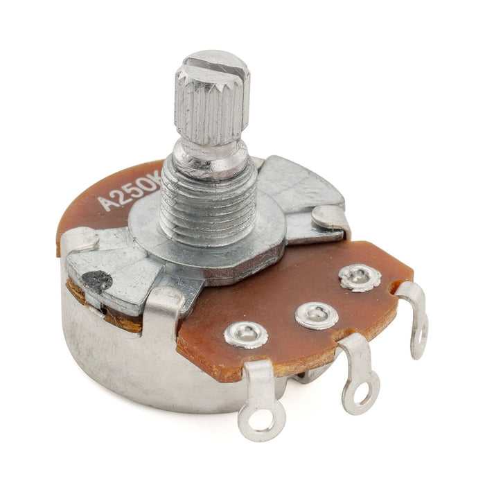 Alpha 250K Pot Metric Split Short Shaft 6.5mm Audio Taper Potentiometer for Electric Guitar Bass