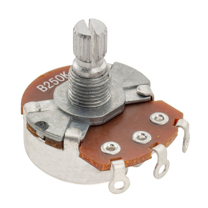 Alpha 250K Pot Metric Split Short Shaft 6.5mm Audio Taper Potentiometer for Electric Guitar Bass