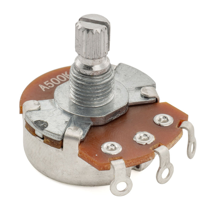 Alpha 500K Pot Metric Split Short Shaft 6.5mm Audio Taper Potentiometer for Electric Guitar Bass