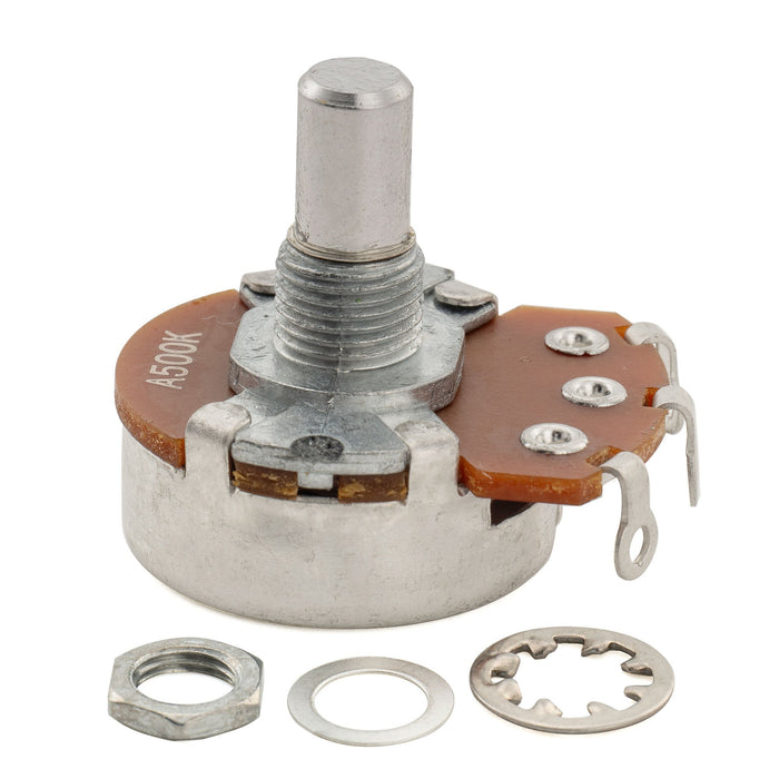 Alpha 500K Pot Metric Solid Short Shaft 6.5mm Audio Taper Potentiometer for Electric Guitar Bass