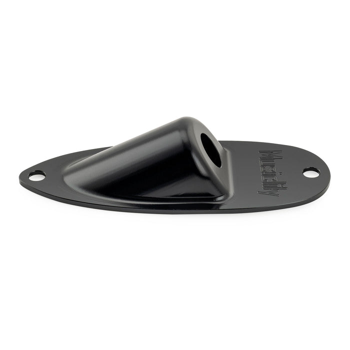 Musiclily Pro Colorful Series Aluminium Boat Jack Socket Plate 3/8 Inch for Strat Style Electric Guitar