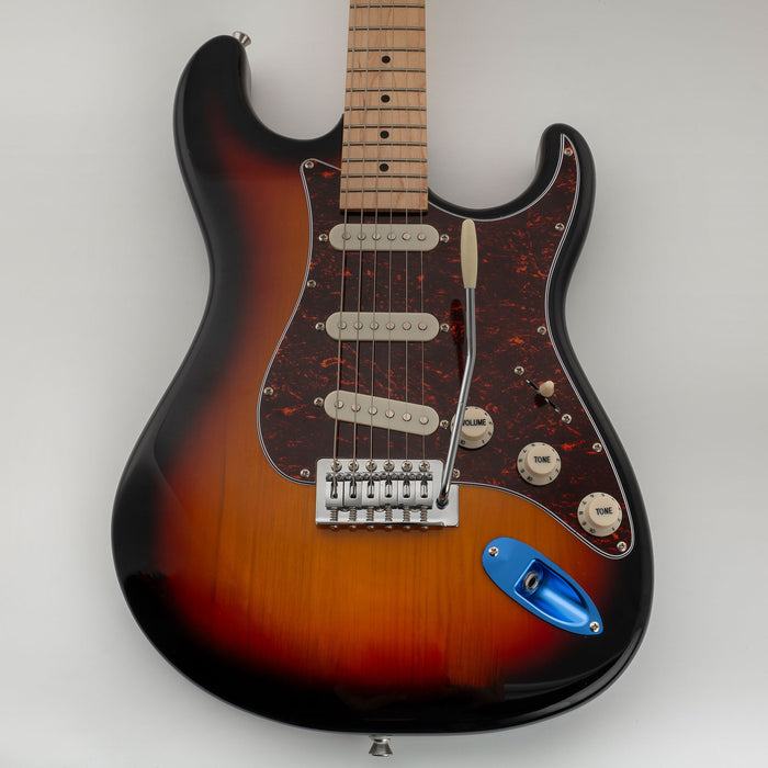 Musiclily Pro Colorful Series Aluminium Boat Jack Socket Plate 3/8 Inch for Strat Style Electric Guitar