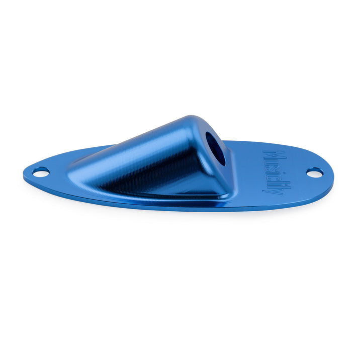 Musiclily Pro Colorful Series Aluminium Boat Jack Socket Plate 3/8 Inch for Strat Style Electric Guitar