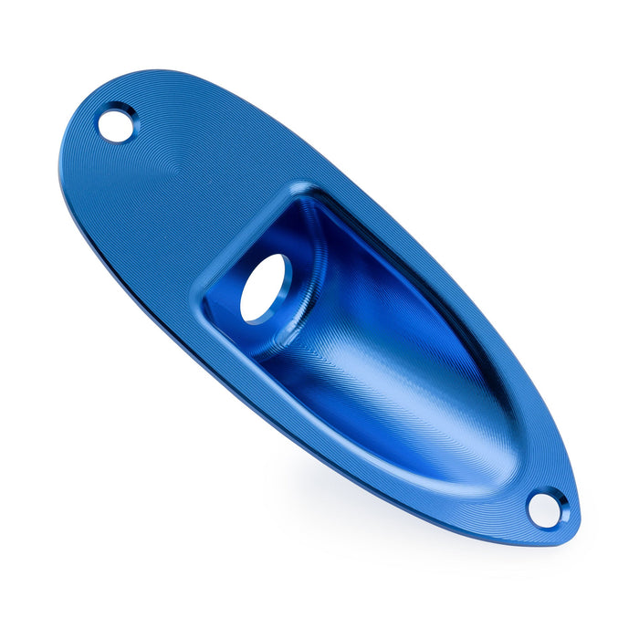 Musiclily Pro Colorful Series Aluminium Boat Jack Socket Plate 3/8 Inch for Strat Style Electric Guitar