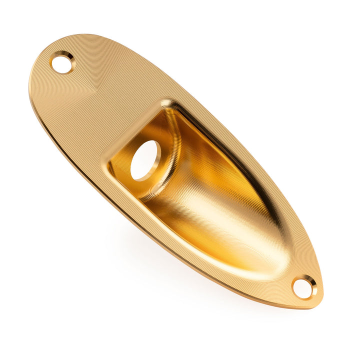 Musiclily Pro Colorful Series Aluminium Boat Jack Socket Plate 3/8 Inch for Strat Style Electric Guitar