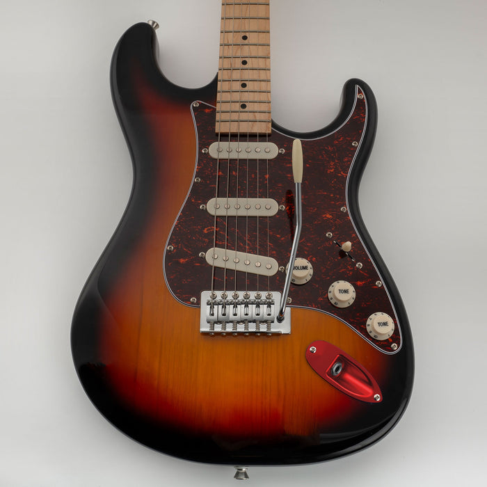 Musiclily Pro Colorful Series Aluminium Boat Jack Socket Plate 3/8 Inch for Strat Style Electric Guitar