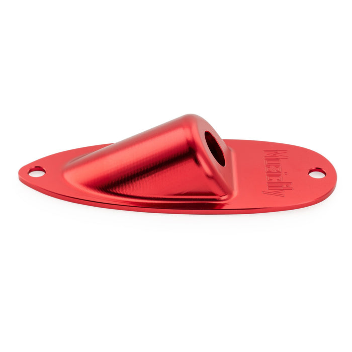 Musiclily Pro Colorful Series Aluminium Boat Jack Socket Plate 3/8 Inch for Strat Style Electric Guitar