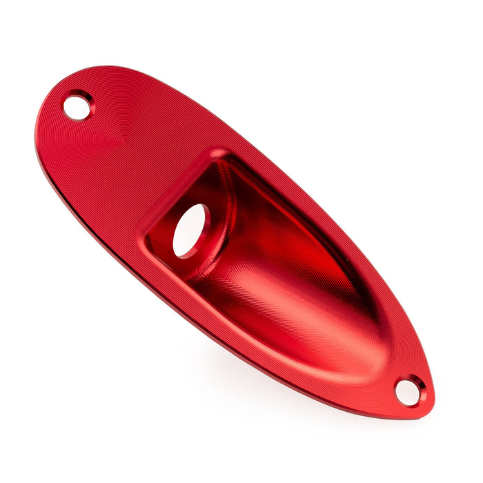 Musiclily Pro Colorful Series Aluminium Boat Jack Socket Plate 3/8 Inch for Strat Style Electric Guitar