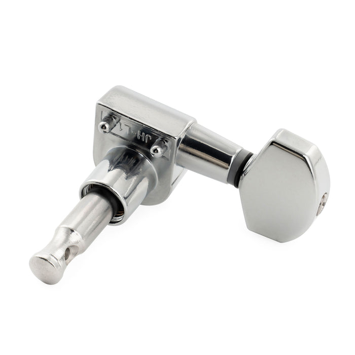 Musiclily Pro R15J Single 15:1 Verhältnis 2-Pin Vollständig versiegelt Maschinenkopf, Höhenregler, Tuner, Stimmwirbel mit Sechskant-Button für Squier Strat Tele Stil E-Gitarre