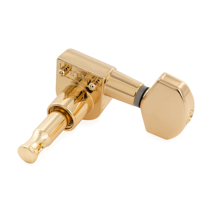 Musiclily Pro R15J Single 15:1 Verhältnis 2-Pin Vollständig versiegelt Maschinenkopf, Höhenregler, Tuner, Stimmwirbel mit Sechskant-Button für Squier Strat Tele Stil E-Gitarre