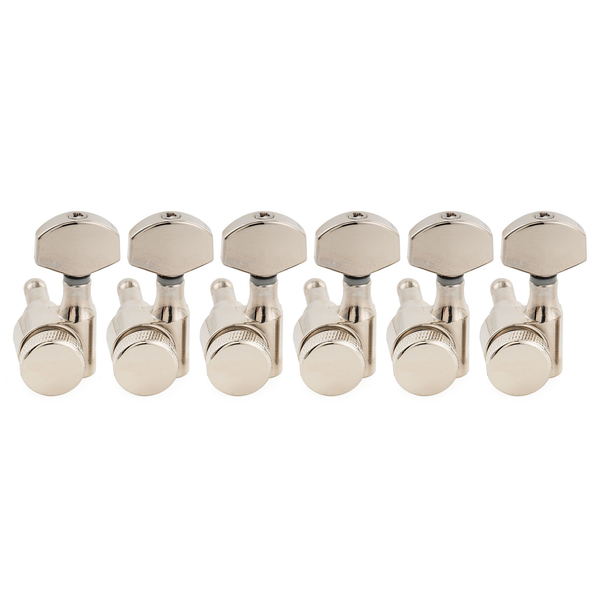 Musiclily Pro R15J-21 Левша 6-в-ряд 15:1 Передаточное число 1-контактные полностью герметичные блокирующие машинки для настройки гитары, тюнеры, ключи с шестигранной кнопкой для Squier Strat Tele Electric Guitar
