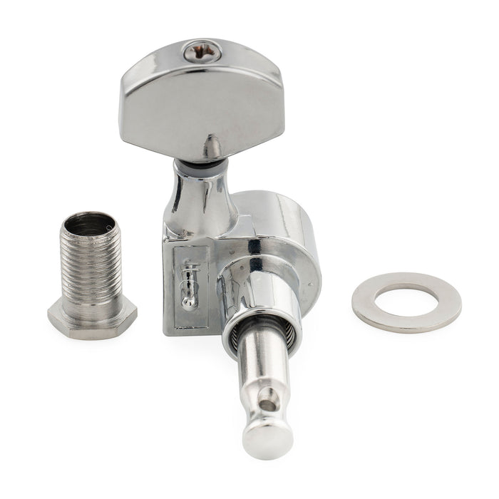 Musiclily Pro R15J Singolo 15:1 Rapporto Blocca interamente Meccaniche di precisione Tuning Pegs Chiavi con pulsante esagonale per chitarra elettrica stile Squier Strat Tele