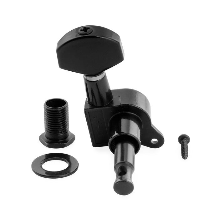 Musiclily Pro R15J Singolo Rapporto 15:1, macchina completamente sigillata, chiave di accordatura laterale con pulsante esagonale per chitarra elettrica stile Stratocaster Telecaster
