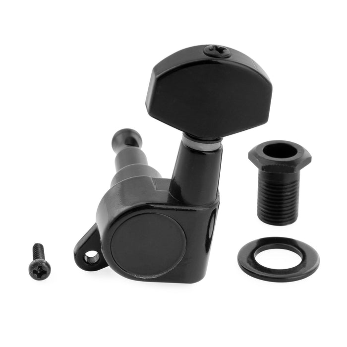 Musiclily Pro R15J Singolo Rapporto 15:1, macchina completamente sigillata, chiave di accordatura laterale con pulsante esagonale per chitarra elettrica stile Stratocaster Telecaster