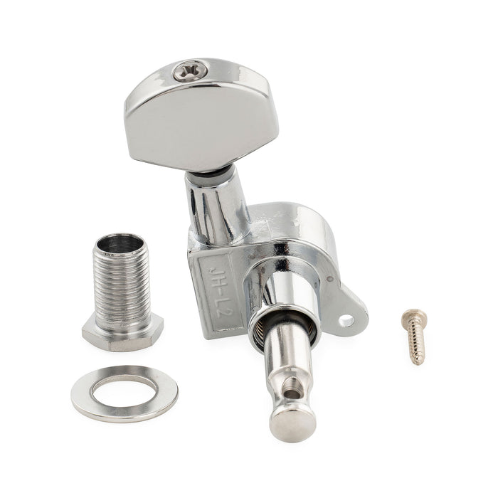 Musiclily Pro R15J Singolo Rapporto 15:1, macchina completamente sigillata, chiave di accordatura laterale con pulsante esagonale per chitarra elettrica stile Stratocaster Telecaster
