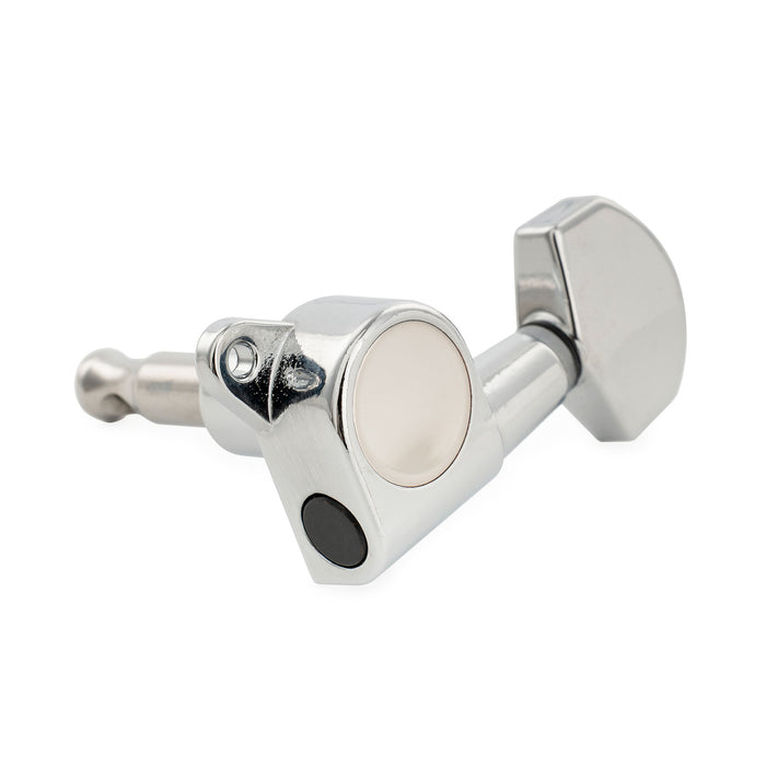 Musiclily Pro R15J Singolo Rapporto 15:1, macchina completamente sigillata, chiave di accordatura laterale con pulsante esagonale per chitarra elettrica stile Stratocaster Telecaster