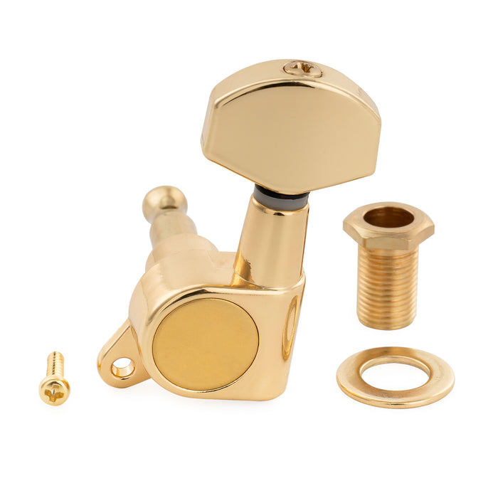Musiclily Pro R15J Singolo Rapporto 15:1, macchina completamente sigillata, chiave di accordatura laterale con pulsante esagonale per chitarra elettrica stile Stratocaster Telecaster