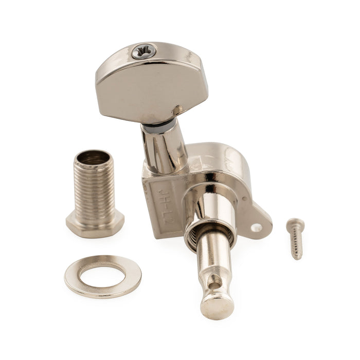 Musiclily Pro R15J Singolo Rapporto 15:1, macchina completamente sigillata, chiave di accordatura laterale con pulsante esagonale per chitarra elettrica stile Stratocaster Telecaster