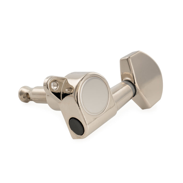 Musiclily Pro R15J Singolo Rapporto 15:1, macchina completamente sigillata, chiave di accordatura laterale con pulsante esagonale per chitarra elettrica stile Stratocaster Telecaster