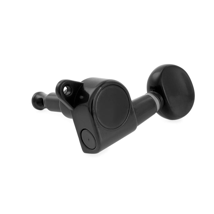 Musiclily Pro R15J Single 15:1 Verhältnis Vollständig versiegelter Maschinenkopf, Höhenregler, Tuner, Stimmwirbel mit Vintage-Oval-Button für Strat Tele Stil E-Gitarre