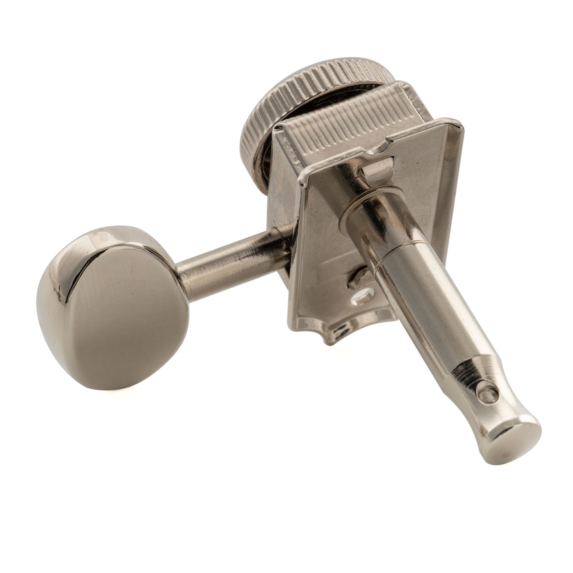 Musiclily Pro R18T-09 Clavijas de afinación de máquina semi cerradas de estilo híbrido vintage, bloqueo, línea de 6, relación 18:1, botón ovalado para guitarra eléctrica Fender Squier Strat Tele