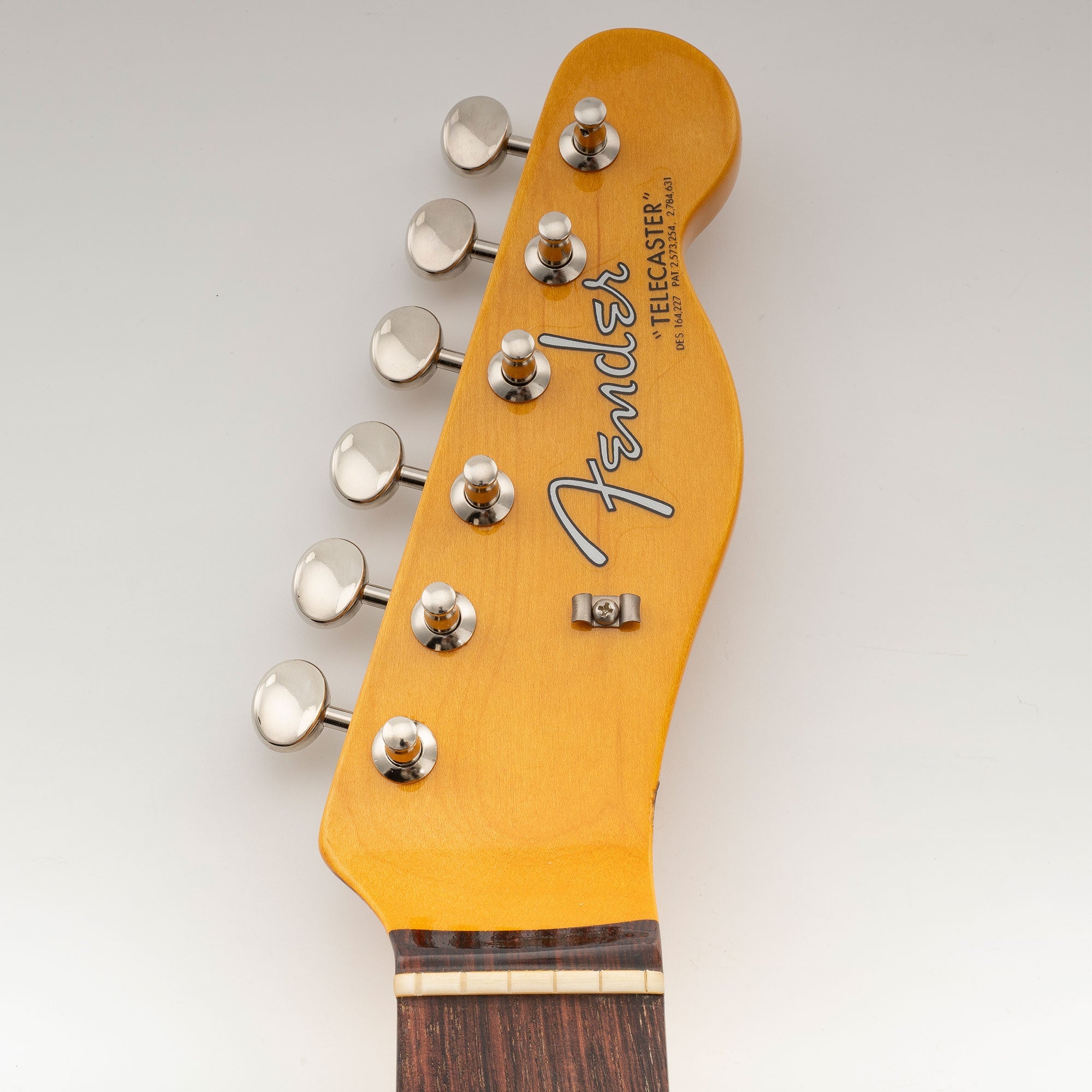 Musiclily Pro R18T-10 6 en línea relación 18:1 cabezas de máquina con bloqueo estilo vintage híbrido semi cerradas con botón ovalado para guitarra eléctrica estilo Fender Squier Strat Tele