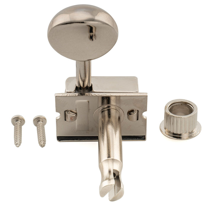 Musiclily Pro R18T Manico sinistro in linea 6:18 rapporto semi-chiuso con meccaniche vintage e pulsanti ovali vintage e alberino diviso per chitarre elettriche stile Fender Squier Strat Tele