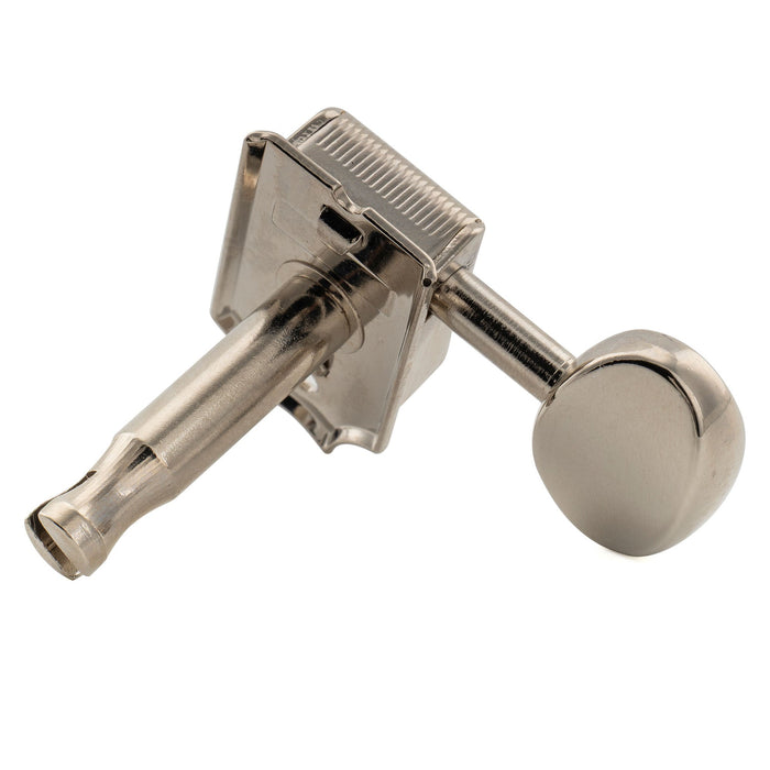 Musiclily Pro R18T Manico sinistro in linea 6:18 rapporto semi-chiuso con meccaniche vintage e pulsanti ovali vintage e alberino diviso per chitarre elettriche stile Fender Squier Strat Tele