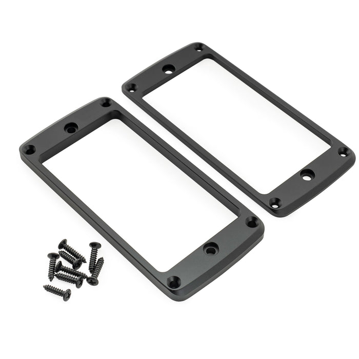 Musiclily Ultra アルミニウムフラットボトム ビベルドハムバッカーピックアップマウンティングリングセット Epi SGスタイル エレキギター用