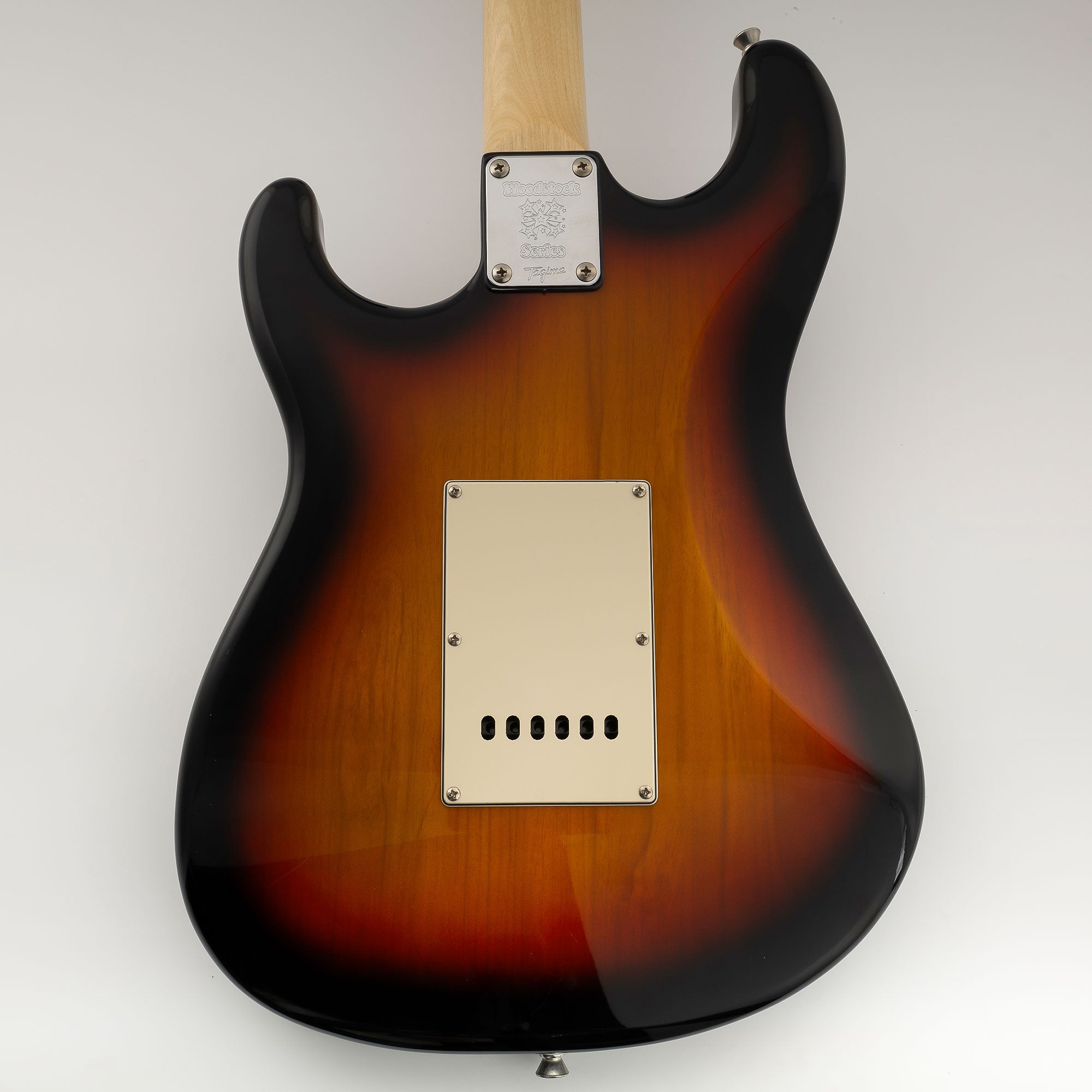Musiclily Pro 6-Hole ST Guitar Backplate for Tagima TG-530 Strat Style SSS 10-Hole Pickguard Electric Guitar