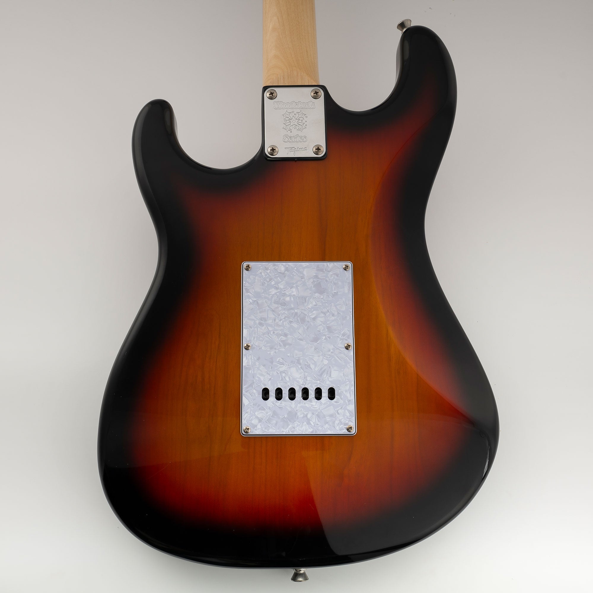 Musiclily Pro 6-Hole ST Guitar Backplate for Tagima TG-530 Strat Style SSS 10-Hole Pickguard Electric Guitar