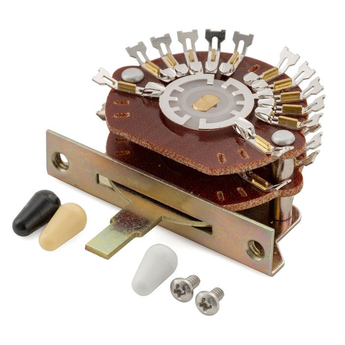 Musiclily Pro Super 4-Pole 5-Way Pickup Selector Blade Switch Lever Switch for Strat Tele Style Electric Guitar