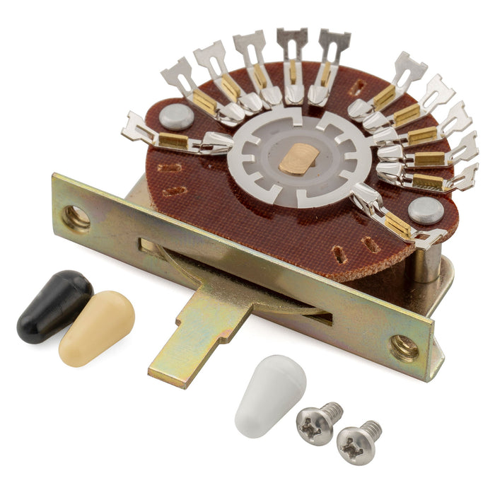 Musiclily Pro 2-Pole 5-Way Pickup Selector Blade Switch Lever Switch for Strat Tele Style Electric Guitar