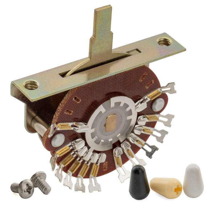 Musiclily Pro 2-Pole 5-Way Pickup Selector Blade Switch Lever Switch for Strat Tele Style Electric Guitar