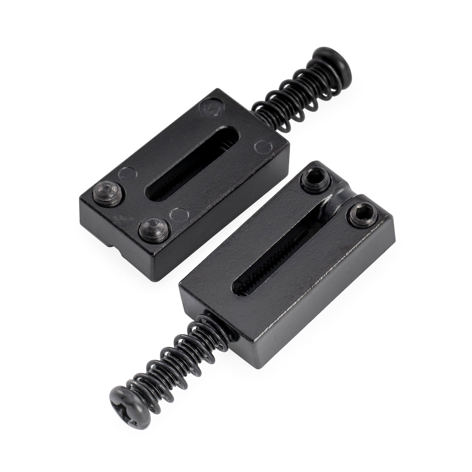 Musiclily Ultra Selletas rectangulares de acero inoxidable de 10,5 mm estilo moderno para guitarra eléctrica estilo Fender Strat Tele, juego de 6