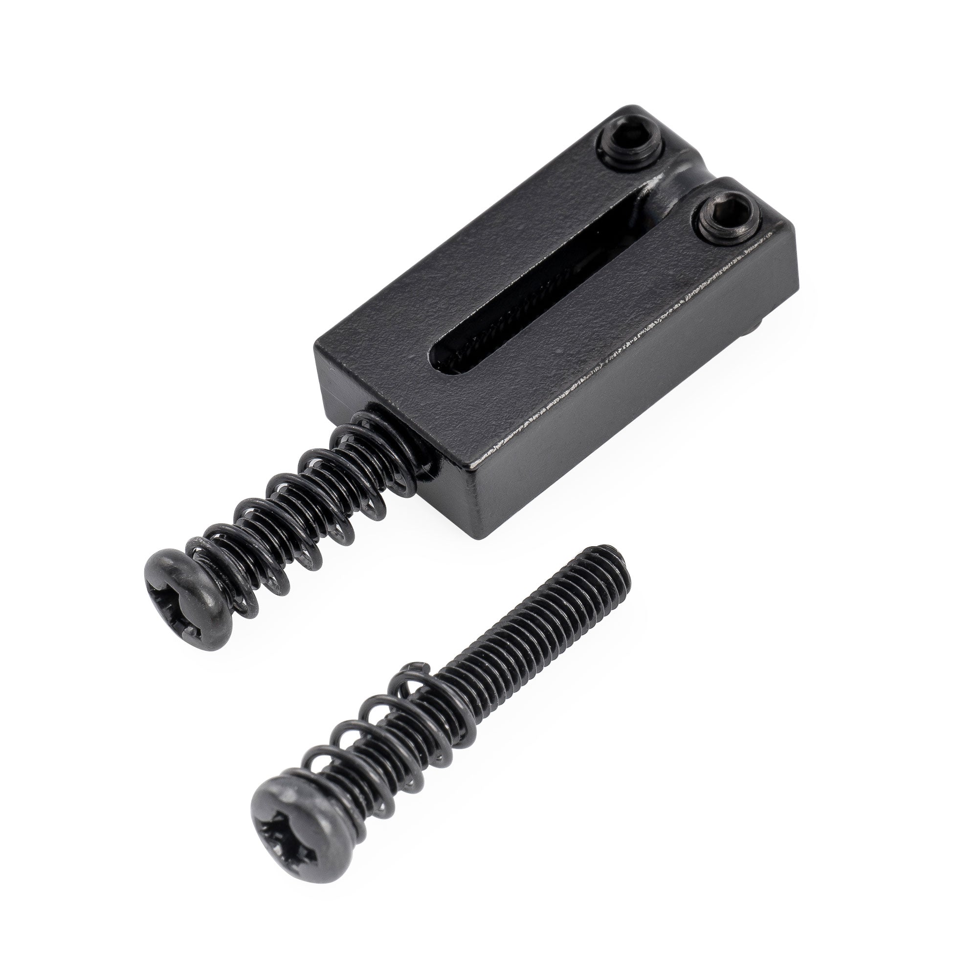 Musiclily Ultra Selletas rectangulares de acero inoxidable de 10,5 mm estilo moderno para guitarra eléctrica estilo Fender Strat Tele, juego de 6