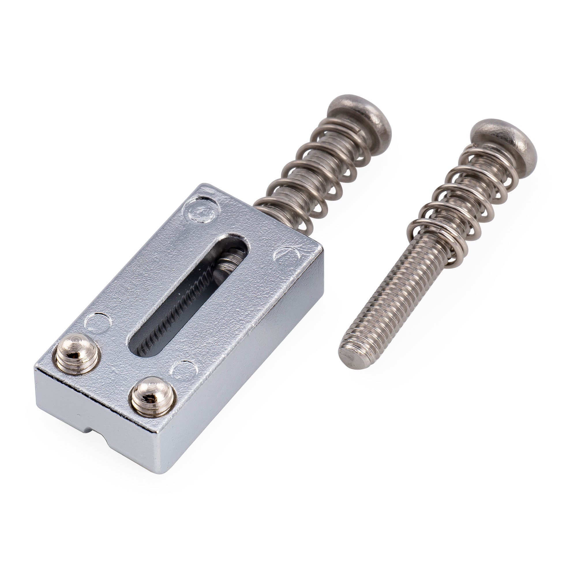 Musiclily Ultra Selletas rectangulares de acero inoxidable de 10,5 mm estilo moderno para guitarra eléctrica estilo Fender Strat Tele, juego de 6