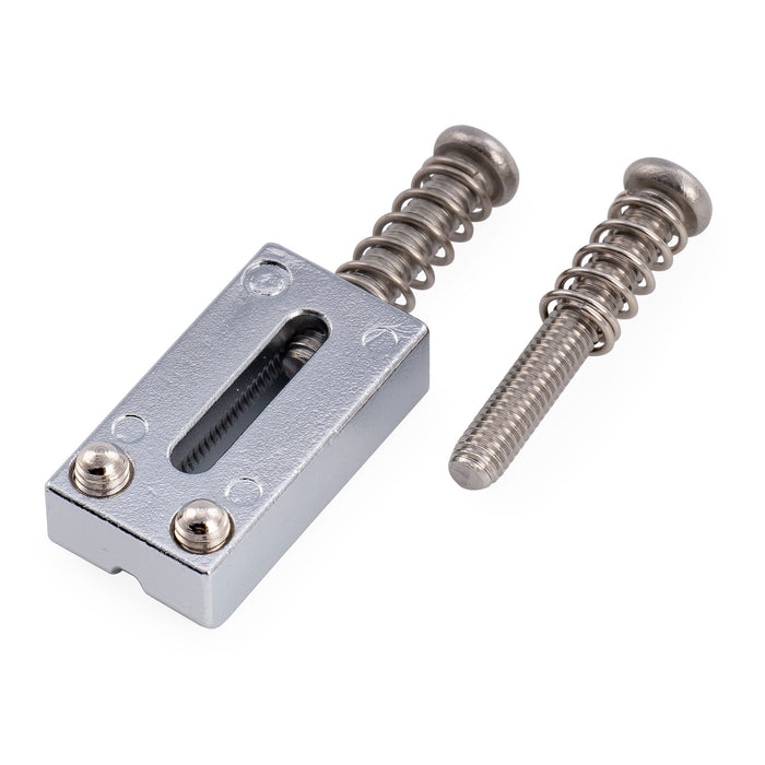 Musiclily Ultra 10.5mm Modern Style Stainless Steel Rectangular Saddles for Fender Strat Tele Style Electric Guitar, Set of 6