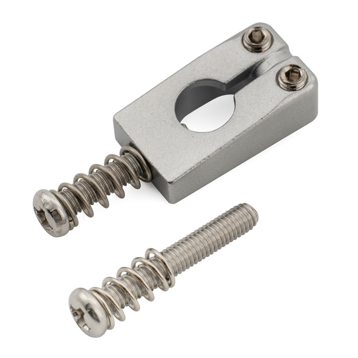 Musiclily Ultra 10.5mm Full Solid Stainless Steel Tremolo Bridge Saddles for Strat Style Electric Guitar, Set of 6