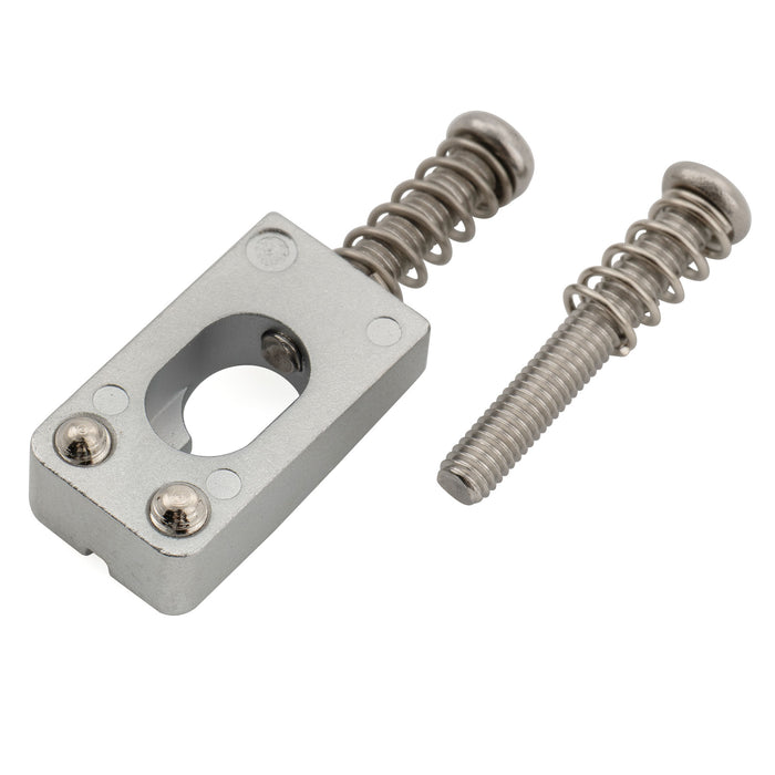 Musiclily Ultra 10.5mm Full Solid Stainless Steel Tremolo Bridge Saddles for Strat Style Electric Guitar, Set of 6