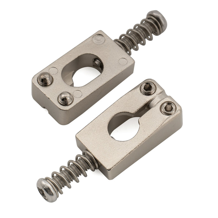 Musiclily Ultra 10.5mm Full Solid Stainless Steel Tremolo Bridge Saddles for Strat Style Electric Guitar, Set of 6