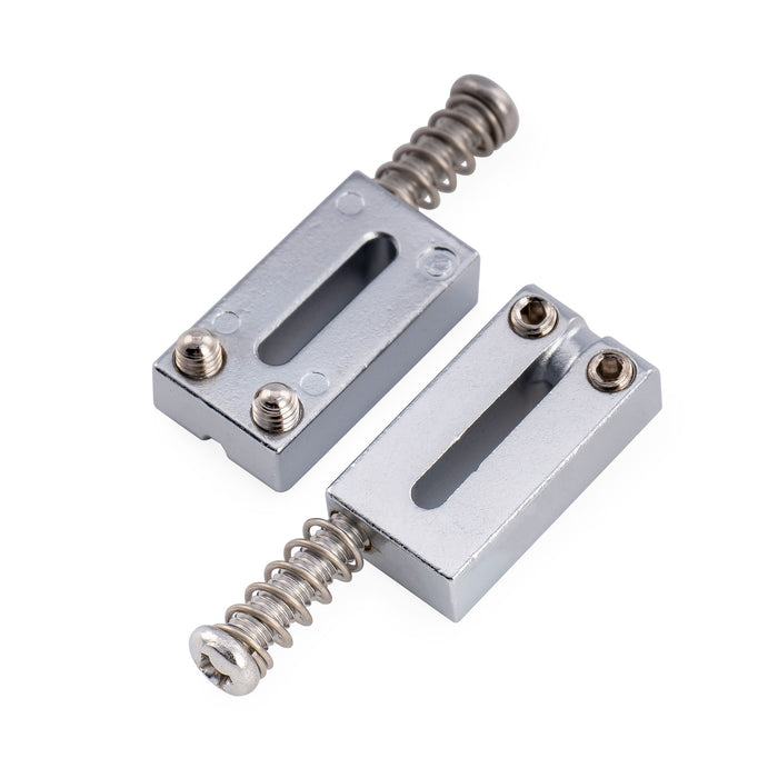 Musiclily Ultra 10.5mm Modern Style Stainless Steel Offset Saddles for Fender American Standard Ultra Strat Tele Style Electric Guitar, Set of 6
