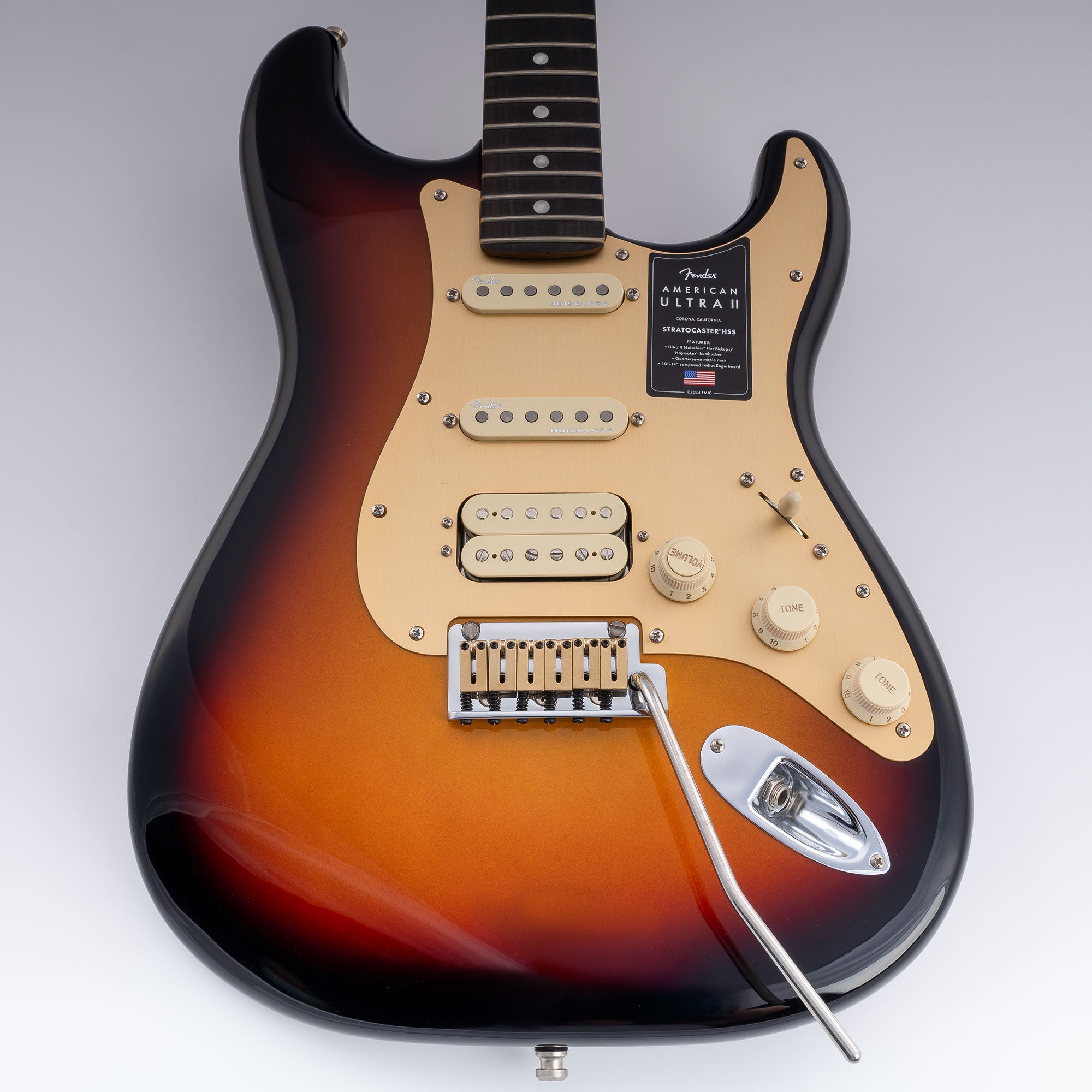 Musiclily Ultra 10.5mm Selletas Offset de Acero Inoxidable de Estilo Moderno para Guitarra Eléctrica Fender American Standard Ultra Strat Tele Style, Juego de 6